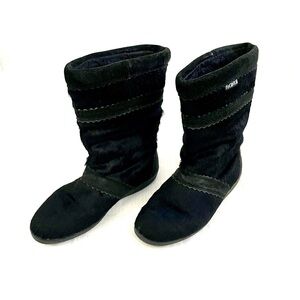 Vintage TECNICA Women’s Cortina Skandia Goat Fur Winter Boots Size 38 US 7.5